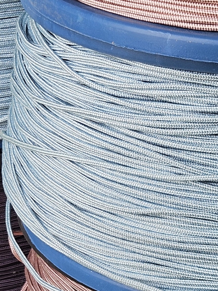 3mm File örgü ipi  mavi paracord